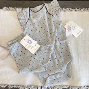 Baby GAP | Grey & Black | Polka Dot | Matching Set